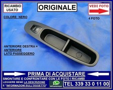 PLANCIA PULSANTE TASTO ALZAVETRO ANTERIORE DESTRO ORIGINALE FIAT PUNTO EVO