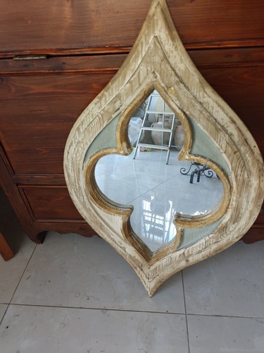 Specchio legno bianco - specchio,