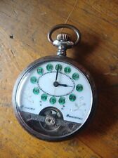 Orologio da tasca Hebdomas 8 giorni doppia cassa in argento 800