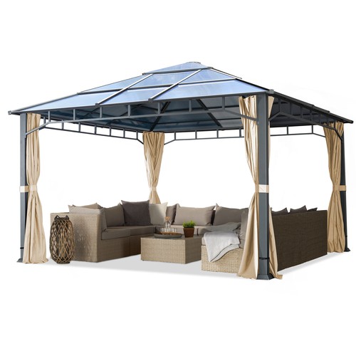 Gazebo giardino 4x4 tetto - gazebo,