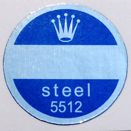 Rolex 5512 steel caseback - steel,
