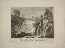 Stampa antica "Gran Cascata