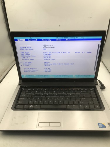 Dell studio 1555 - studio, boot