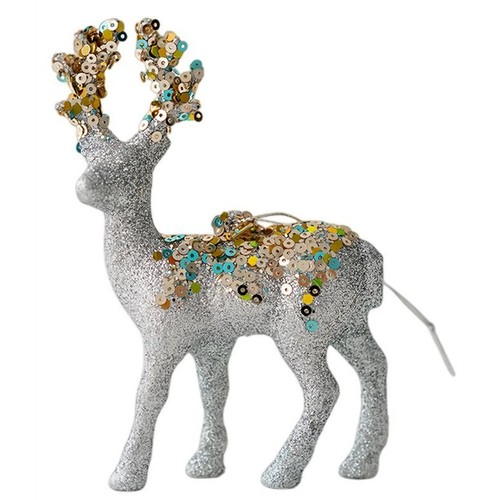 Statuine renne glitterate - di,