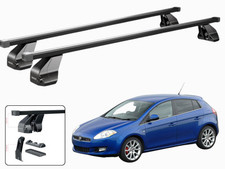 BARRE PORTATUTTO PORTAPACCHI PER FIAT BRAVO 5 PORTE 2007-2014 MENABO NERE