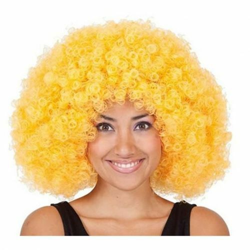 Parrucca afro riccia bionda - parrucca,