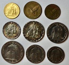 VATICANO - ROMA - PIO XII 1939-1958 - SERIE COMPLETA 1942 CON 100 LIRE oro FDC