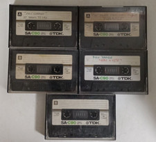 Lotto 5x TDK SA-C 90 1979 CROMO TIPO 2 II musicassette vergini cassette vintage