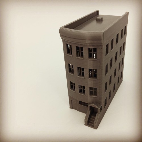 Edificio piani brownstone - a,