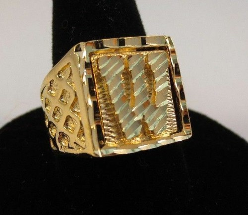 Uomo 14kt placcato oro bling - uomo,