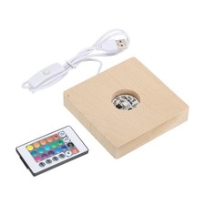 LED wood ball stand display