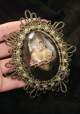 Spilla Sacro Cuore Reliquiario