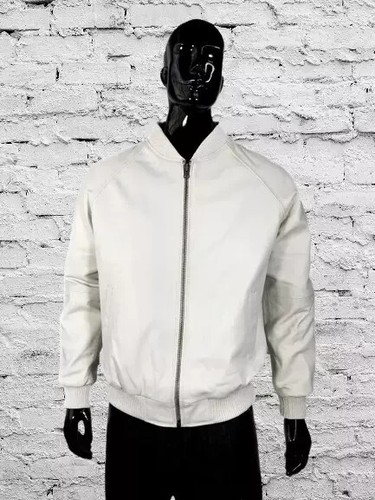 Giubbotto uomo bianco bomber - giubbotto,