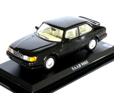 meravigliosa modellino auto pressofuso 1/43 SAAB 900S 1989 - nero - edizione de Agostini