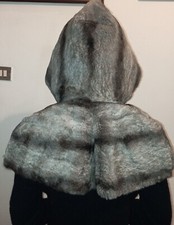 Marella Sport Collo Mantellina Con Cappuccio Pelliccia