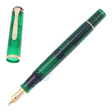 Penna stilografica Pelikan Traditional M200 scheletro verde scuro pennino B