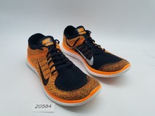 Nike Free 4.0 Flyknit Men's Size 11 Running Shoes Black Total Orange