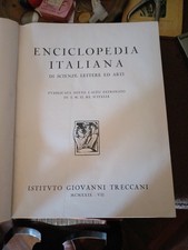 enciclopedia treccani completa prima edizione 1929