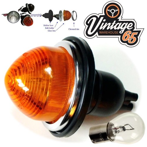 Faro indicatore ambra vetro - in,