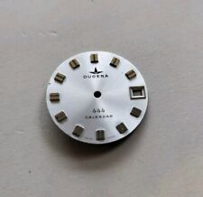 70s DUGENA 444 CALENDAR VINTAGE WATCH DIAL QUADRANTE UHREN 26,4mm 