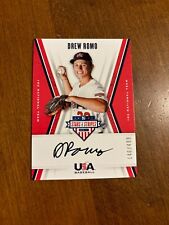 Drew Romo 2019 USA Baseball Stars inchiostro nero automatico DR Colorado Rockies /499