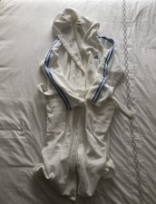 ACCAPPATOIO ADIDAS UNISEX BIANCO AZZURRO TAGLIA L