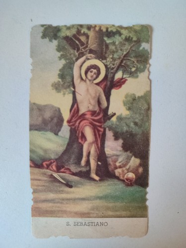San sebastiano holy - sebastiano,, card