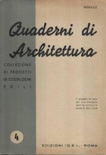 Quaderni di architettura n. 4. Collezione di progetti di costruzioni edili. AA.