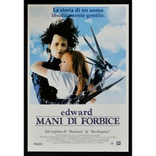 locandina EDWARD MANI DI FORBICE Tim Burton Johnny Depp Winona Ryder CAT4