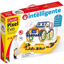 Mosaico 300 Chiodini Per Bambini 3-6 Anni Pixel Evo Large Gioco Quercetti 0944