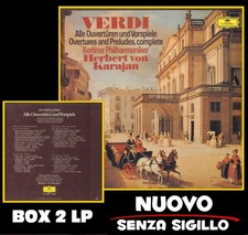 GIUSEPPE VERDI -ALLE OUVERTUREN- BOX (2) LP (VINILE) NUOVO DEUTSCHE GRAMMOPHON