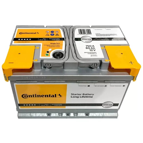 Batteria auto continental - batteria, 80ah