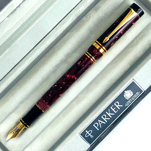 Parker duofold burgundy - burgundy,