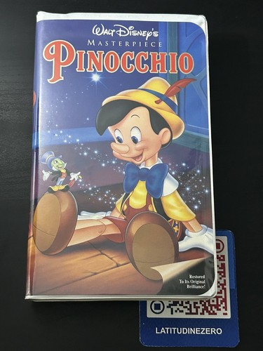 Pinocchio vhs disney ntsc - vhs,