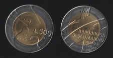San marino 500 lire - 1990, la