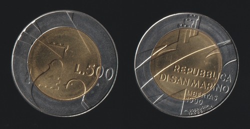 San marino 500 lire 1990 - lire,