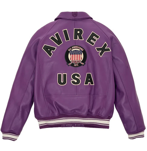 Giubbotto uomo avirex viola - uomo,