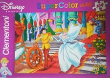 PUZZLE  MAXI "PRINCESS DISNEY" SUPER COLOR CLEMENTONI 104 PEZZI - CM 68X48