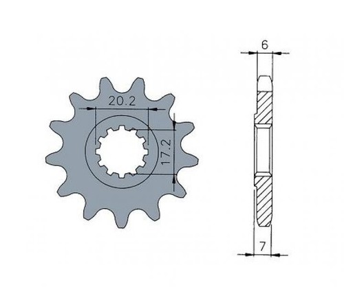 260422 pignone am6 denti - 260422,