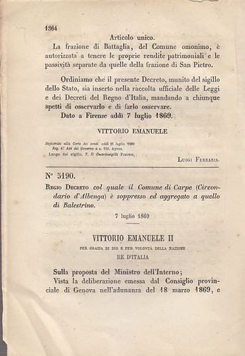 Carpe circondario albenga - carpe,