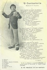 NAPOLI - Cafè Chantant - versi canzone - ed. BIDERI 'O cantastorie  -dup242
