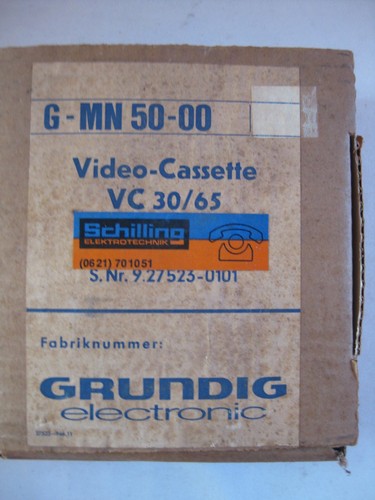 Videocassetta grundig 65 - vc, 30/65
