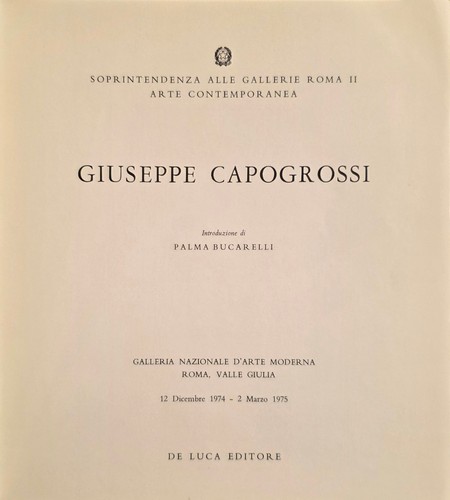 Giuseppe capogrossi s - a.,