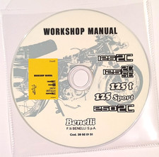 CD Workshop Manuale Benelli 125 2C - 125 2C SE - 125 T - 125 SPORT - 250 2C - EN