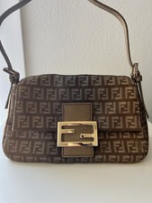 Fendi bag Zucchino Monogram Mini Mamma Baguette Vintage