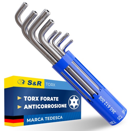 Chiavi torx con foro set - s&r,