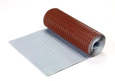 Banda Autoadesiva Alluminio Ondulina Resiste UV Colore Terracotta 30 cm x 2,5 m