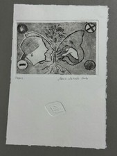 🦋 Metamorfosi – Incisione Calcografica Originale Firmata – Monica Mihaela Radu 