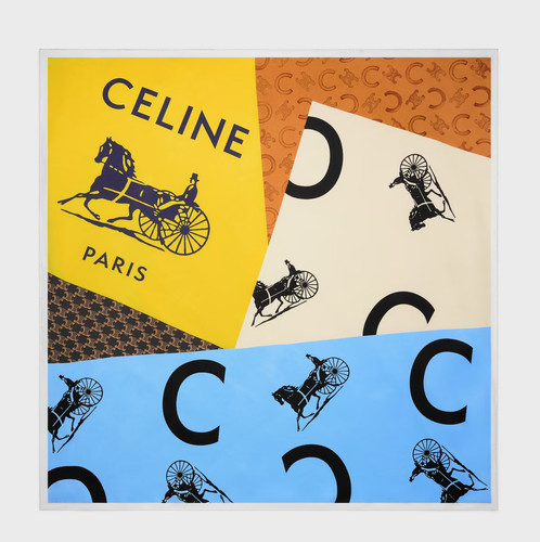 Sciarpa seta celine - di,