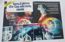 advertising Pubblicità CICLOMOTORE  CIAO 1983  "MESE PIAGGIO " SCOOTER ITALIANI